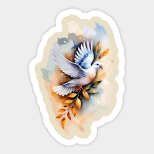 Love Birds Symbol of Peace Sticker